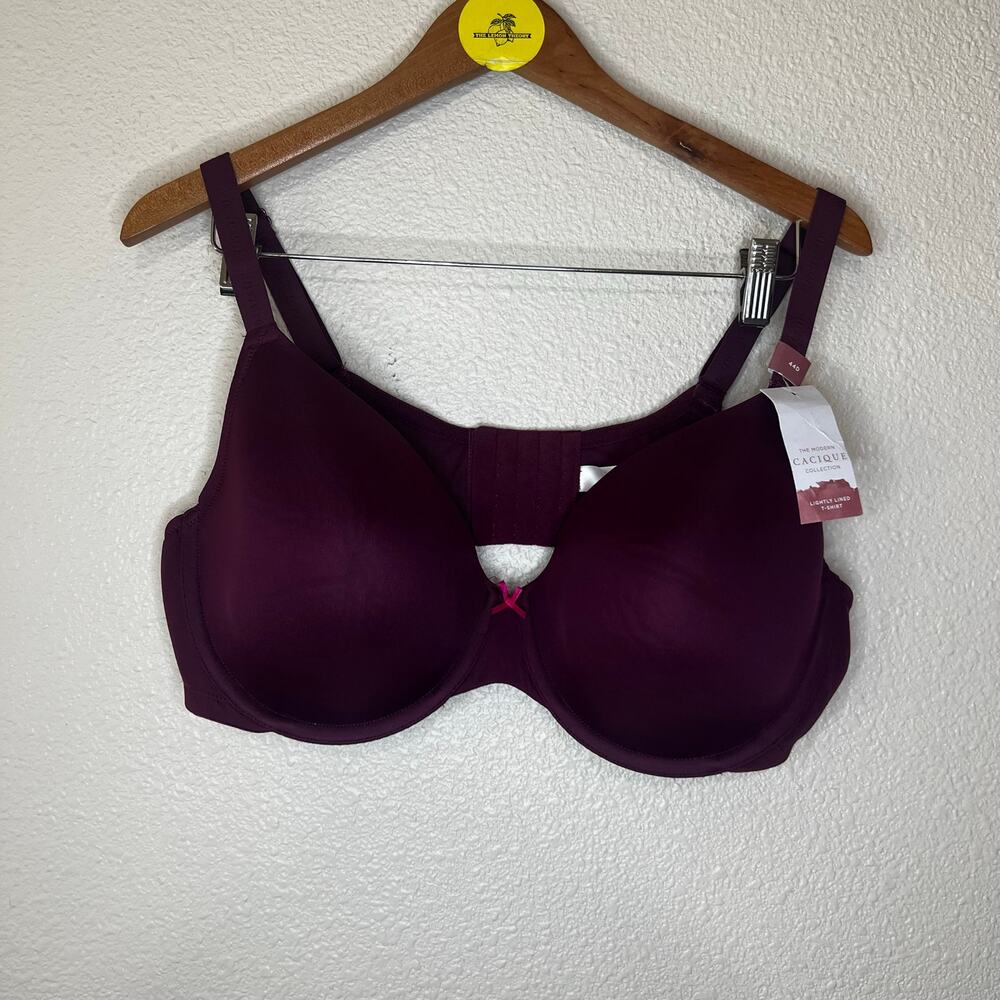 Cacique | Lane Bryant purple Lightly Lined T-Shirt bra NEW 44D
